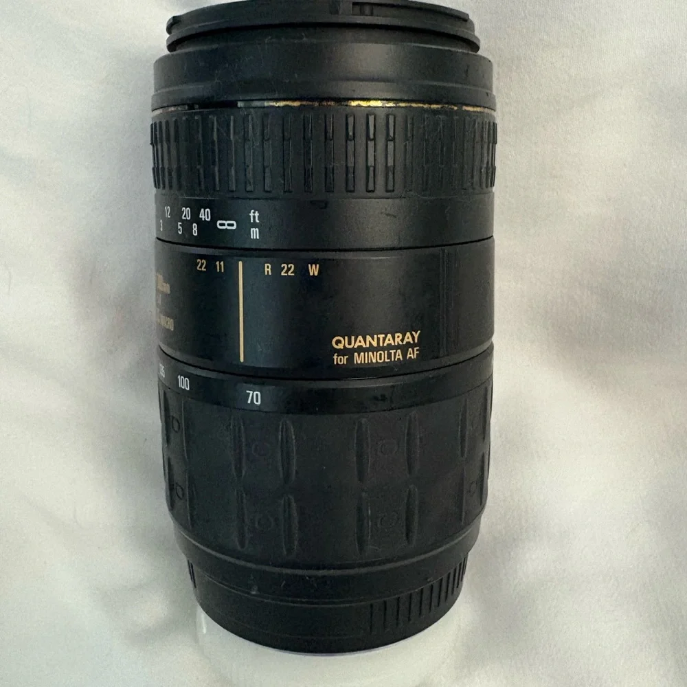 Black Camera Lens for Minolta AF for 35mm Camera